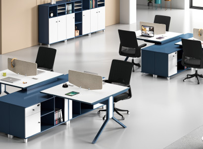 Callcenter 2 Arbeitsplätze Schreibtisch Büro Möbel Einrichtung Ausstattung